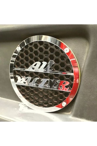 Midrange Isme Özel Pleksi Hoparlör Kapağı 20 CM Gümüş-Siyah