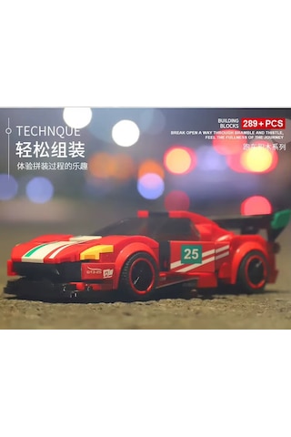 Teknik Ferrari 488 Gt3 Yapı Oyuncak Araba Ferrari Yapı Oyuncak Araba Yapı Blok Ferrari Oyuncak Araba