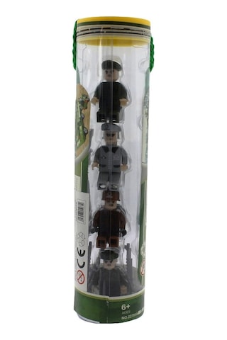 Ausini Army 8’Li Tüp Kutu Figür Seti Gri