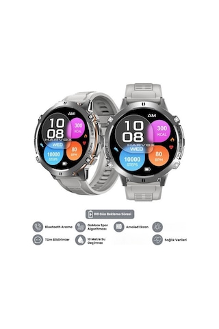 Harvox Watch X2 Pro Akıllı Saat Apple İphone Ve Android Tüm Telefonlara Uyumlu Gümüş