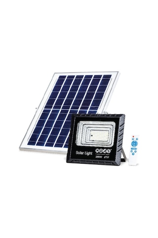 200w Solar Led Projektör, Beyaz Işık Yl71-0201-s