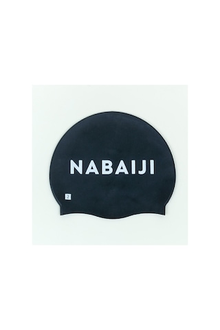 Nabaiji Silikon Yüzücü Bonesi - Logolu - Siyah - 500 Siyah