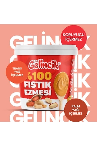 Şekersiz %100 Saf Doğal Fıstık Ezmesi 1 Kg Katkısız Taze Çekim Glutensiz Yer Fıstığı Ezmesi