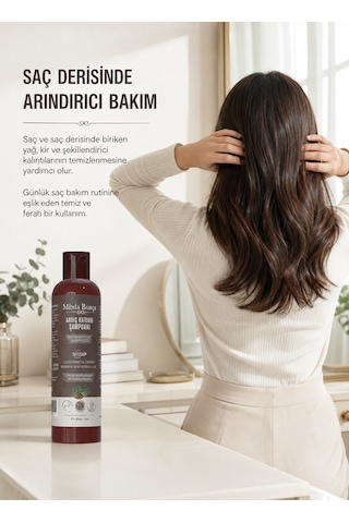 Ardıç Katranlı Şampuan Ardıç Katranı, Biberiye Ve Biotin İçeren Saç Ve Saç Derisi Bakım Şampuanı, 400 Ml Kepekli