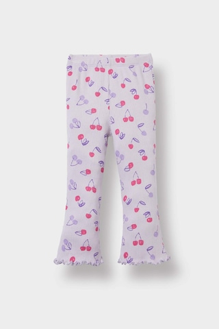 Defacto Kız Bebek 2li Takım Desenli Fitilli Kaşkorse Kısa Kollu Tişört Tayt F3510a525aupr305 Mor