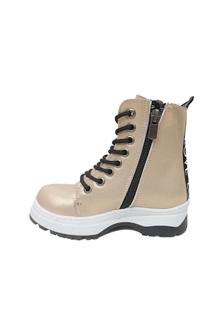 Fix Kids 9603 Parlak Deri Fashion Kız Çocuk Bot Pudra