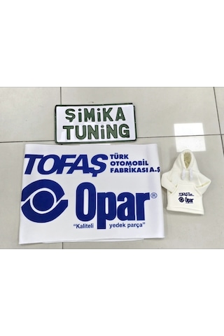 Tofaş Beyaz Opar Otomobil Torpido Havlusu Göğüs Halısı Ve Vites Poları 1.kalite