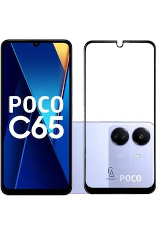 Xiaomi Poco C65 İle Uyumlu Telefon Kılıfı Ve 5d Tam Kaplayan Cam Ekran Koruyucu