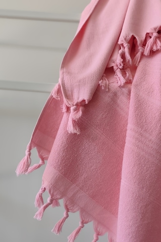 %100 Pamuk Havlu Peştemal 90x170cm - Plaj & Havuz Havlusu Pembe Pembe