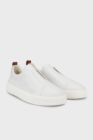 Santoni Erkek Ayakkabı Mbcd22181bartfıdı80 Beyaz