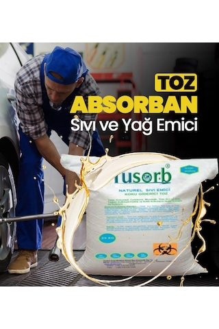 Sıvı Ve Yağ Emici Toz Absorban 25 Kg Çuval Tdrtr