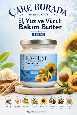 Roselive El & Yüz & Vücut Bakım Butter 210 Ml