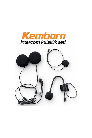 Kemborn 2 Adet 2 Kişilik Motosiklet Kask Kulaklık İnterkom Seti