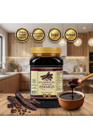 Bozkır Tahin Merkezi Doğal Keçiboynuzu Harnup Köy Pekmezi 950 G