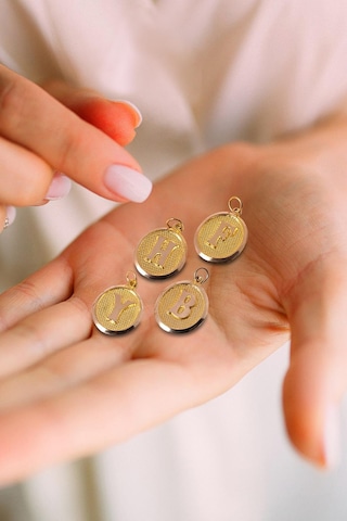 Ena Altın Harf Nostalji Kolye Uçu