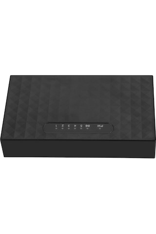 Fosenze 5 Port 10/100 Mbps Ethernet Switch, Otomatik Konfigürasyon, Led Aktivite Göstergesi, Enerji Tasarruflu, Siyah, Avrupa Standartı 100-240v