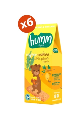 Humm Organik Ballı Kinoalı Kurabiye 6 x 55 G
