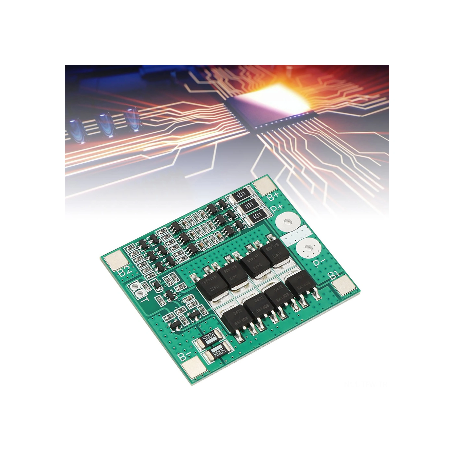 Tenfowee 12v 40a Lityum Pil Koruma Kartı 3 Seri, Dengeleme Özelliği, Hızlı Soğutma, Aşırı Şarj/kurutma/akım Koruması