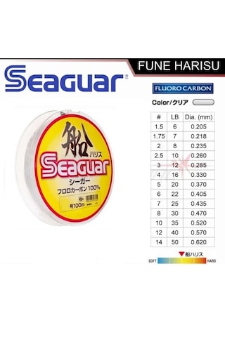 Seaguar Fune Harisu 100mt 0,235mm %100 Fluoro Carbon Misina