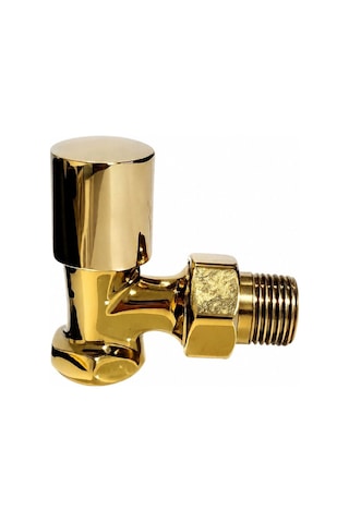 Radyatör Havlupan Vanası Köşe Tip 1/2'' Gold Altın Radyatör Havlupan Vanası Köşe Tip 1/2'' Gold Altın
