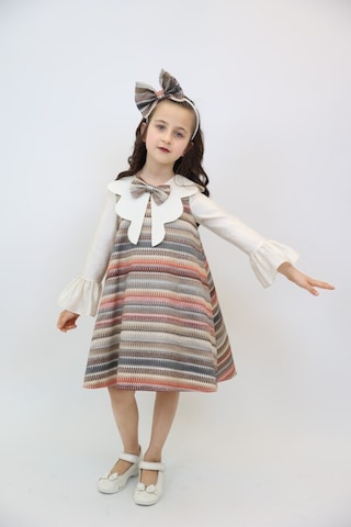 Xo Kids Kız Çocuk Elbise 2-7 Yaş 2929 Ekru
