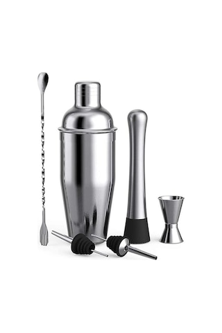 Novahub 6 Parça Kokteyl Seti 750ml Avantajlı Shaker Paketi, Ekstra Kapasiteli