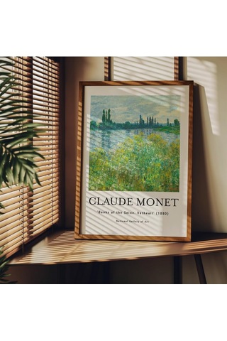 Lexroo Monet Çerçevesiz Poster, Modern Dekoratif Çerçevesiz Poster, Tablo, Monet-7, 30 X 40
