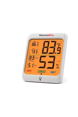 ThermoPro TP53 Termometre İç Mekan Dijital Sıcaklık ve Nem Ölçer