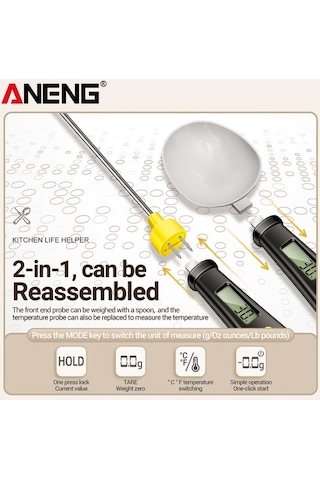 Yulong Lemestar Aneng Htc-6 Mutfak Ölçüm Kaşığı - Hassas Tartı