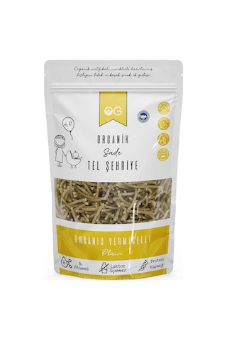 OG natural Organik Sade Tel Şehriye 180 Gr +6 Ay