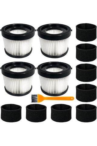 Dcv501hb Kablosuz El Süpürgesi İçin 4'lü Paket Dcv5011h Hepa Filtre, 8 Köpük Kovan Filtresi Ve 1 Br