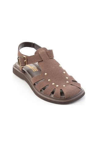 Bambi Kahve Nubuk Kadın Sandalet K05606036971 Kahverengi