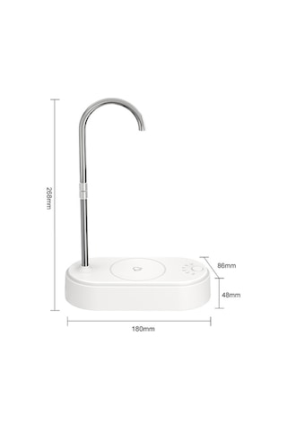 Leezsing Masaüstü Su Şişesi Dağıtıcısı Tezgah Üstü Su Şişesi Pompası 5 Galon Usb Şarjlı Su Dağıtıcısı Ev, Ofis İçin Beyaz