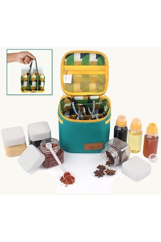 Sones Cls Dış Mekan Baharat Şişesi Seti Taşınabilir Baharat Kavanoz Barbekü Gereç Kombinasyonu Çok Renkli