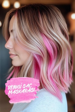 Pembe Balyaj Saç Maskarası 6 Ml