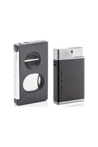 Porsche Design Puro Çakmak Ve Kesici Seti Gray P3631/26