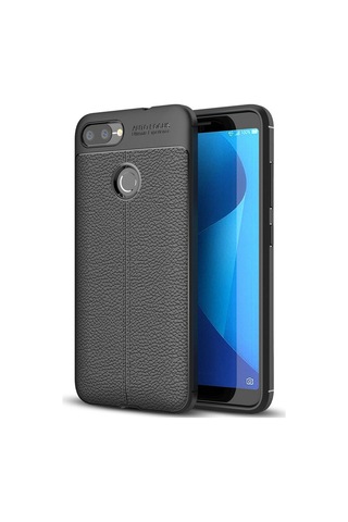 Zenfon Max Plus Zb570Tl Kilif Deri Görünümlü Tam Korumali Silikon 406460999