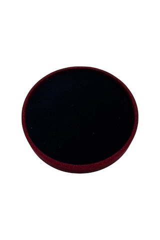 Silindir Model Süet Kumaş 20/20 Cm Batırmalı Siyah-kırmızı Küpe-piercing Tablası