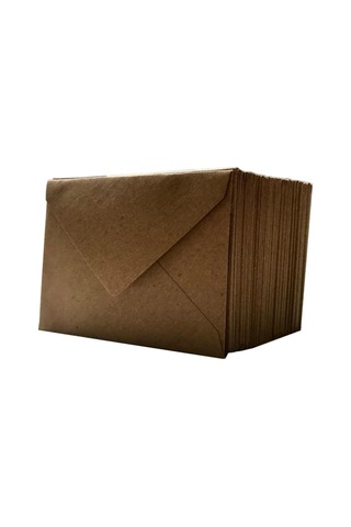 50 Adet Minik Kraft Zarf 7x9 Cm - Saman Kağıdı 5844587441012