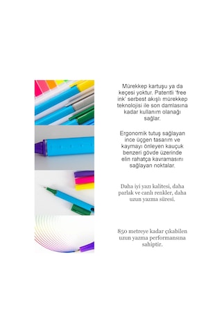 Liqeo 10 Renk Fineliner Kalem İnce Uçlu Keçeli Kalem 0.4 Mm Ergonomik Tasarım