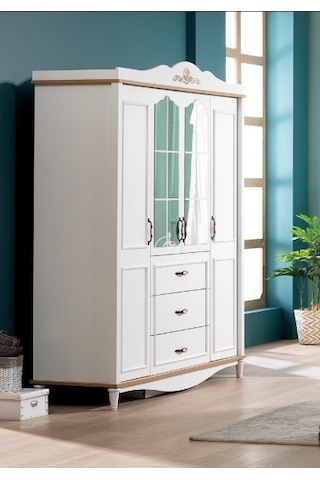 Dolap Urlu FLORA Model Kayın torna yüksek ayak 4kapı Hard Suntalem İnovasyon ürün El Yapım