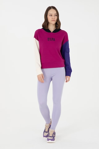 U.S. Polo Assn. Kadın Lila Yüksek Bel Spor Tayt 50291434-VR034