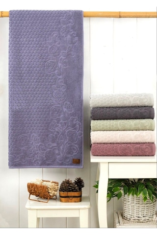 6.lı Set Avangard Seri Çeyizlik Jakarlı 50x90 Cm. Bukle Dokulu El, Yüz Havlusu Renkli
