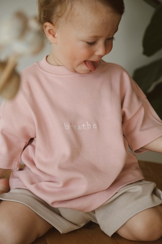 Oh La La Koala Pembe Bisiklet Yaka Oversize T-shirt Bebek - Çocuk Pembe
