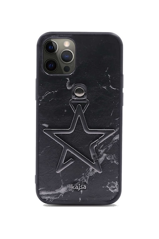 Kajsa Apple Uyumlu iPhone 12 Pro Max Kılıf Kajsa Starry Serisi Marble Kapak ZORE-218996