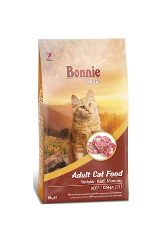 Bonnie Biftekli Yetişkin Kedi Maması 10 KG