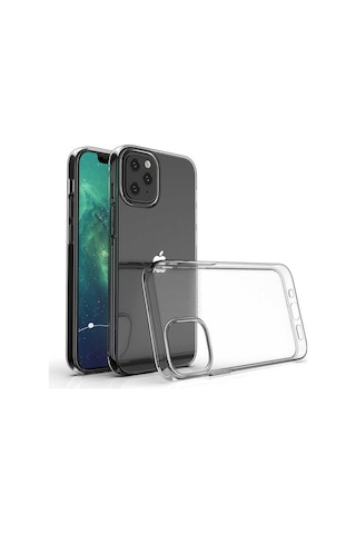 Goocamp Apple iPhone 12 Mini Uyumlu Süper Silikon Kılıf-renksiz Renksiz