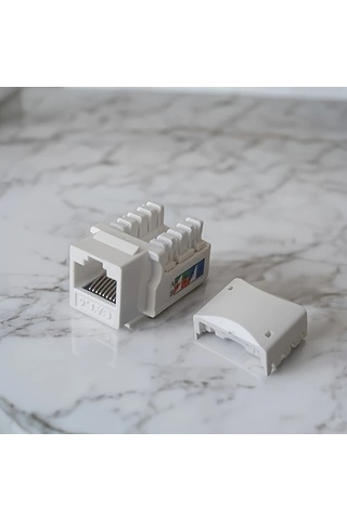 Xuweiwei 20 Adet Cat6 Ethernet Duvar Plakası Rj45 Ağ Bağlantı Elemanı 10gbps Hızlı Kolay Kurulum Ev Ofis İnternet