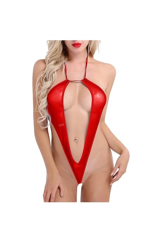 Liona Fantazi Giyim Bikini Kırmızı Fantezi Sütyenli Iç Giyim Çamaşırı Kırmızı