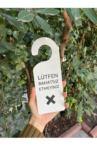 Lütfen Rahatsız Etmeyiniz Kapı Kolu Askısı Do Not Disturb